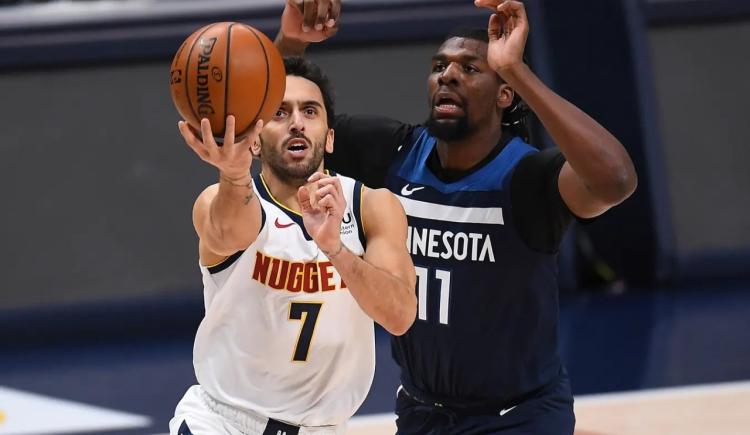 Imagen de CON WANCHOPE EN LA PLATEA, LOS NUGGETS DE CAMPAZZO VENCIERON A MINNESOTA