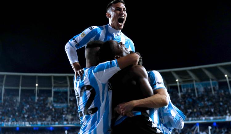 Imagen de Racing y un triunfo sufrido para no bajarse de la lucha
