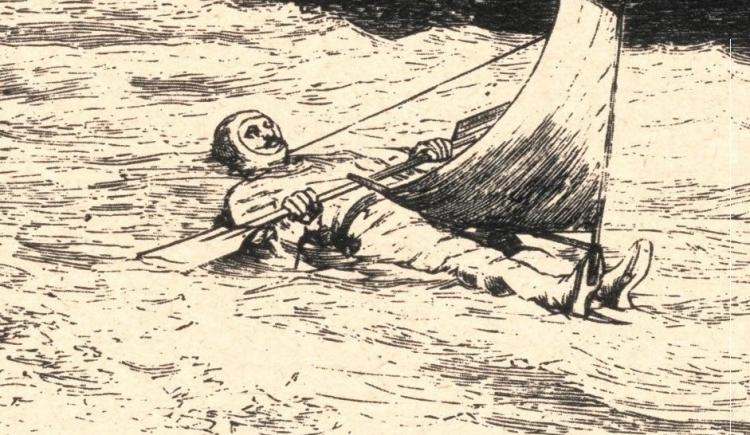 Imagen de 1876. Recordando al "HOMBRE-BUQUE"