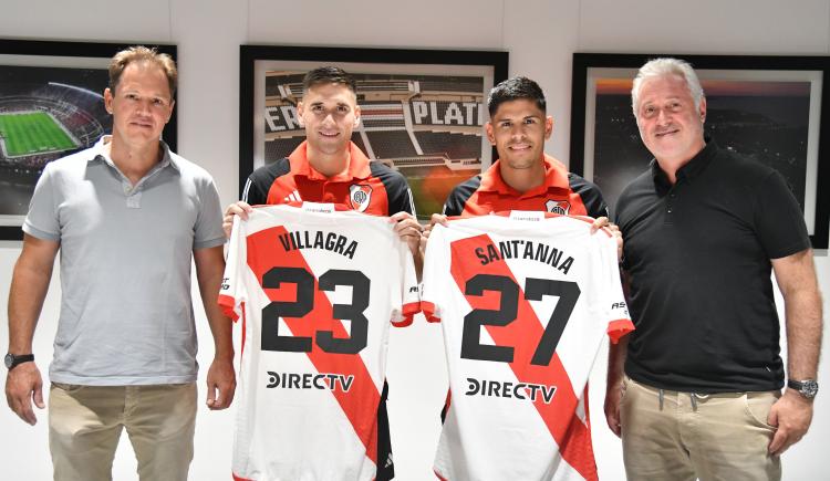 Imagen de 2X1: River oficializó las llegadas de Sant'Anna y Villagra