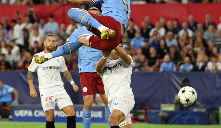 Imagen de Haaland marcó sus primeros dos goles con Manchester City en Champions League