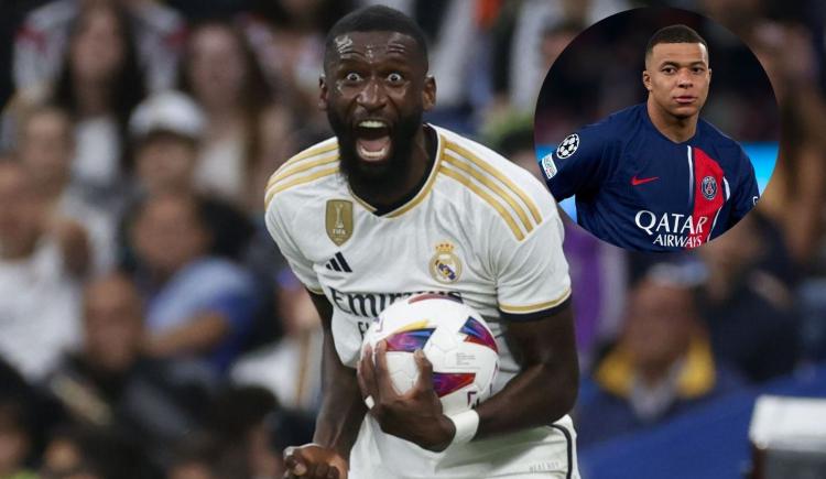 Imagen de La fuerte amenaza de Antonio Rudiger a Kylian Mbappé