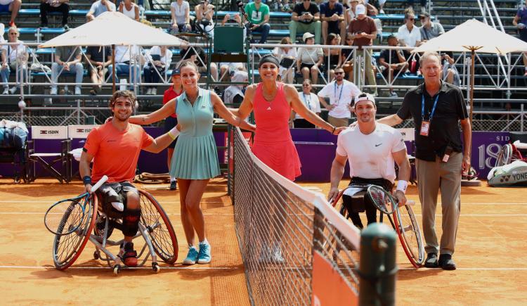 Imagen de La leyenda en casa: Gabriela Sabatini jugó en el Argentina Open