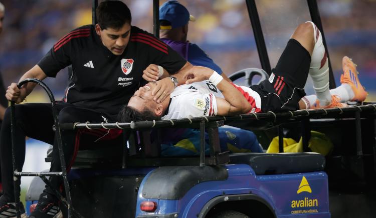 Imagen de Malas noticias para River: se confirmó la lesión de Maxi Meza