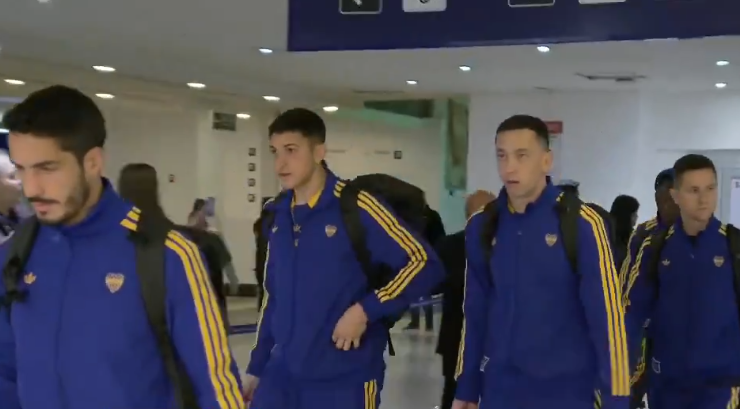 Imagen de Llegó Boca: autógrafos y fotos, pero sin declaraciones