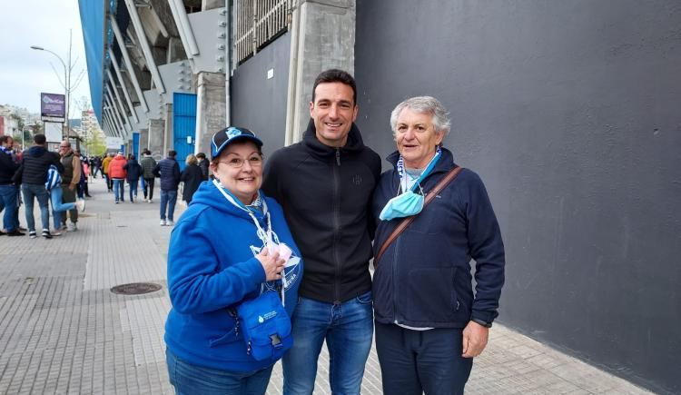 Imagen de Lionel Scaloni, de visita en Riazor