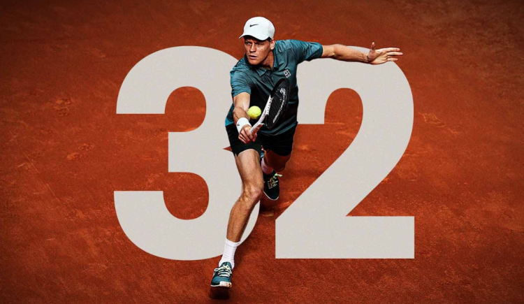 Imagen de Un voraz Sinner rompió un récord de Djokovic y va por otro