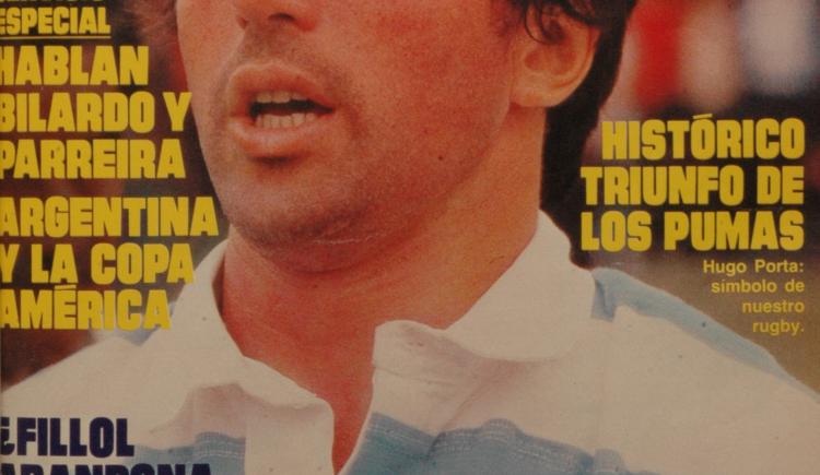 Imagen de 2 de agosto de 1983, el triunfo más grande de Los Pumas.