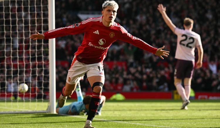Imagen de Alejandro Garnacho inició la remontada de Manchester United