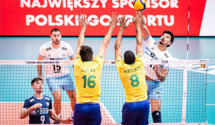 Imagen de Mundial de Voley: Argentina no pudo con Brasil