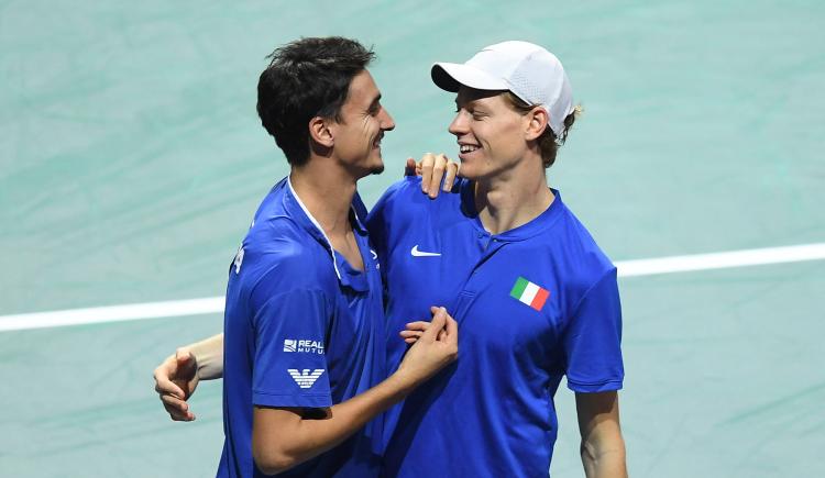 Imagen de Italia superó a Serbia y es finalista de la Copa Davis