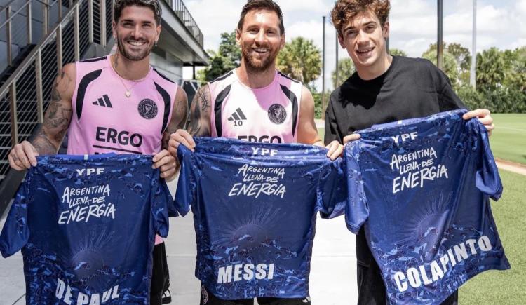 Imagen de Franco Colapinto se encontró con Messi en la previa del Gran Premio de Miami