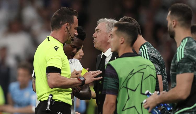 Imagen de Ancelotti explotó contra el árbitro: "No ha estado muy atento"