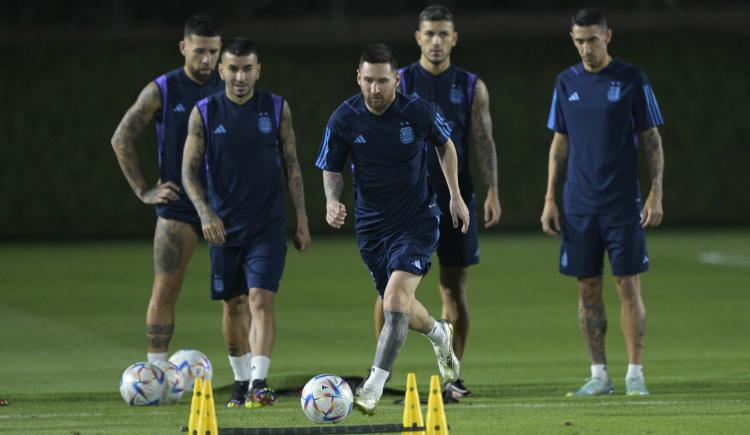 Imagen de Messi lideró el ensayo de la Selección Argentina de cara a la final con México