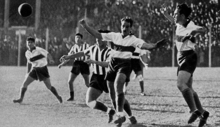 Imagen de 1939. Justo fue el triunfo de Gimnasia sobre Estudiantes