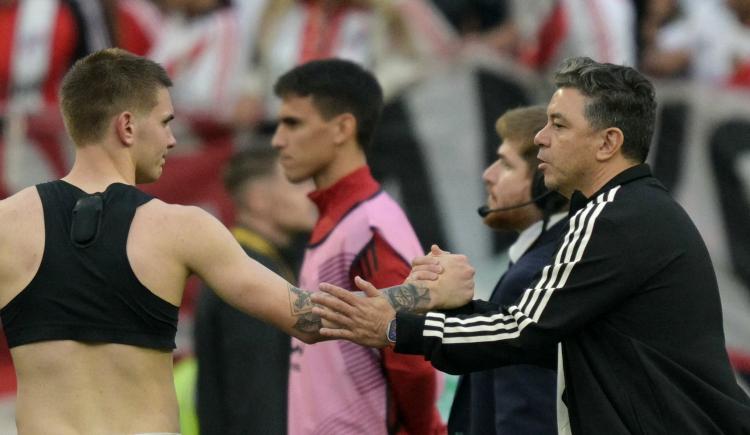 Imagen de Gallardo y su tajante respuesta por la despedida de Mastantuono de River