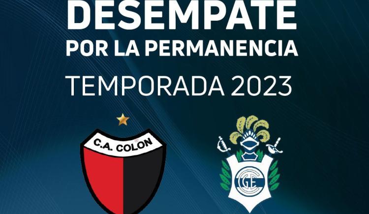 Imagen de El desempate entre Colón y Gimnasia, con lugar y hora confirmadas