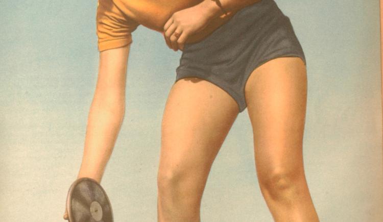 Imagen de 21 de abril de 1939, Kate Fastner, destacada atleta argentina
