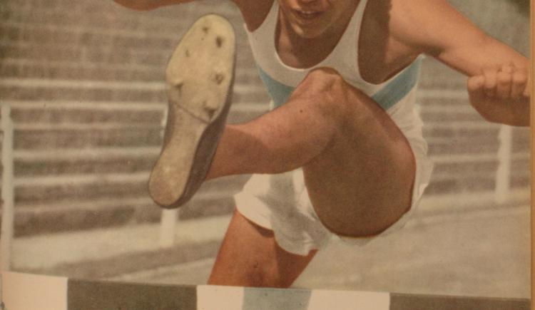 Imagen de 13 de abril de 1951, el atleta Estanislao Kocourek