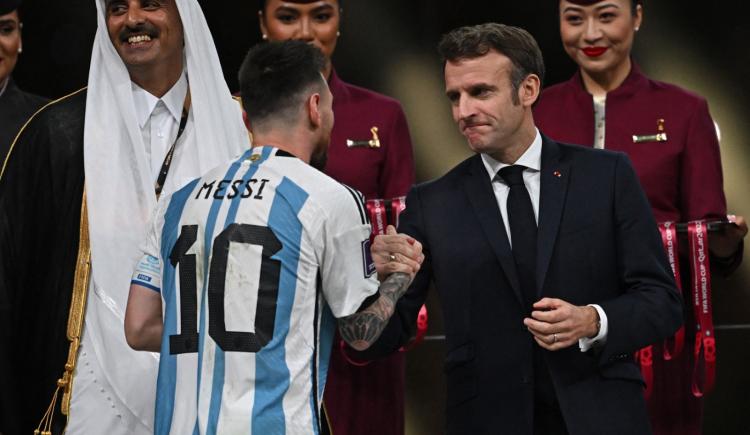 Imagen de Messi o Cristiano: la elección de Emmanuel Macron