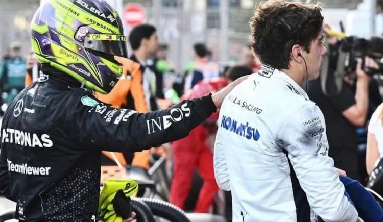 Imagen de La reacción de Franco Colapinto sobre el encuentro con Lewis Hamilton