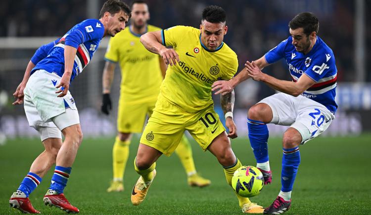 Imagen de Lautaro Martínez fue titular en el empate de Inter