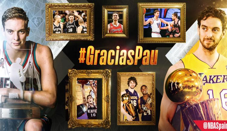 Imagen de PAU GASOL SE RETIRA DEL BÁSQUET