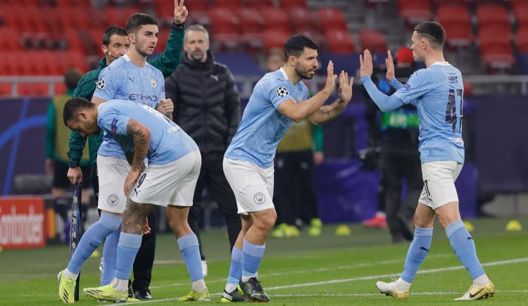 Imagen de MANCHESTER CITY, CON EL REGRESO DEL KUN AGÜERO, PUSO UN PIE Y MEDIO EN LOS CUARTOS