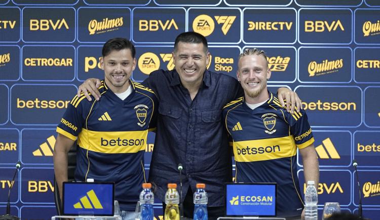 Imagen de Boca presentó a Santiago Ascacibar y Ángel Romero