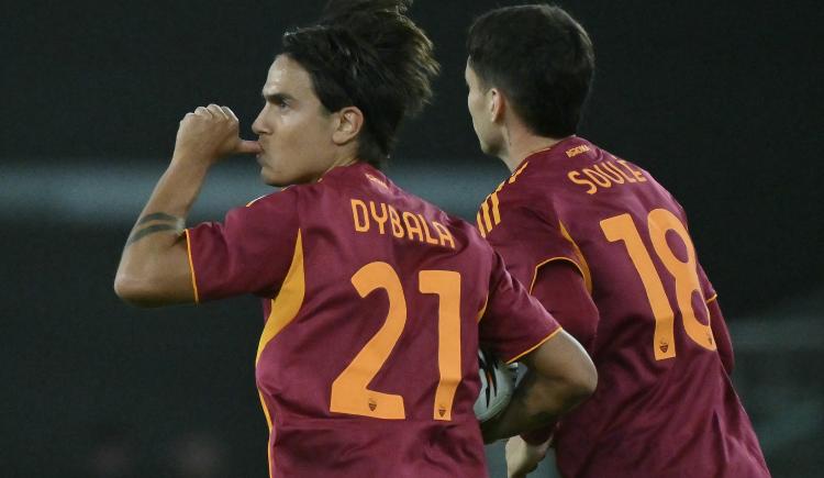 Imagen de Paulo Dybala cortó su sequía en la sorpresiva derrota de Roma