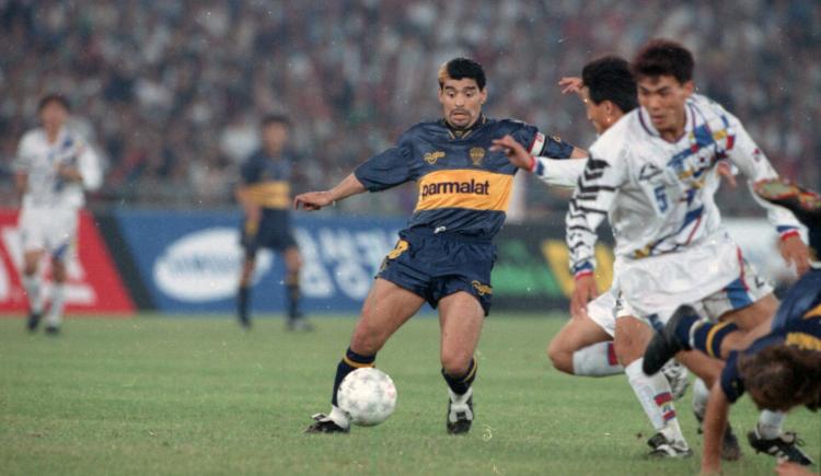 Imagen de El gol que Maradona quiso regalarle a Caniggia en su regreso a Boca y no pudo concretar