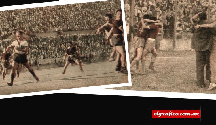 Imagen de 1951. Huracán - Gimnasia y la crónica por no descender