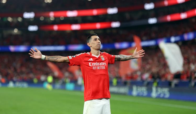 Imagen de Ángel Di María marcó de penal en la paliza de Benfica sobre Atlético de Madrid