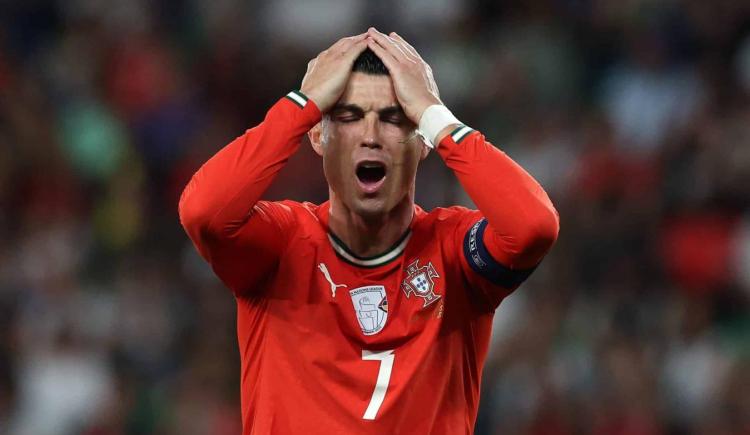 Imagen de Cristiano Ronaldo, afuera de la lista de convocados de Portugal