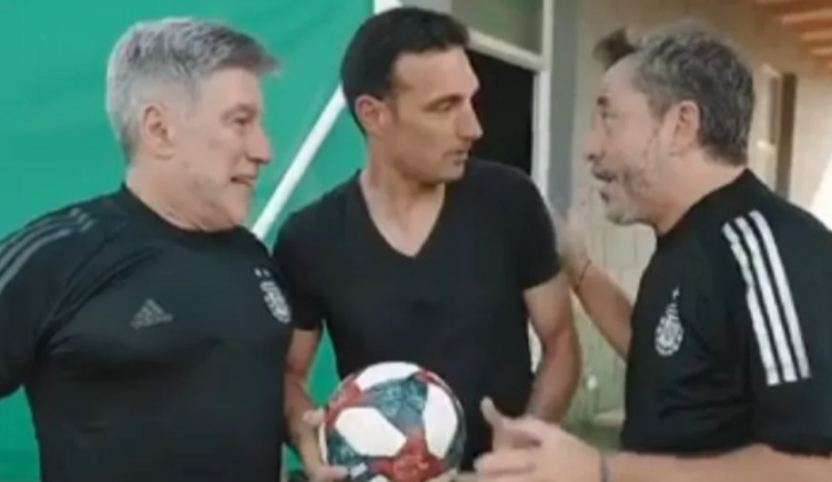 Imagen de Scaloni versión actor: el video para presentar la despedida de Maxi Rodríguez