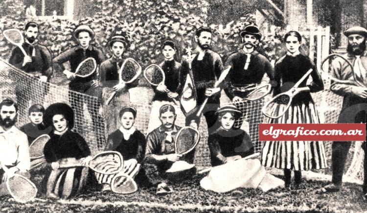 Imagen de 1884. Cuando el tenis tenía 10 años
