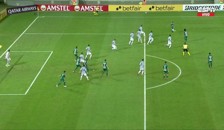 Imagen de Racing recibió un gol en offside