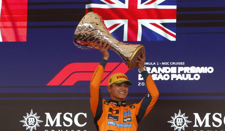 Imagen de Lando Norris ganó el Gran Premio de Brasil y se acerca al título