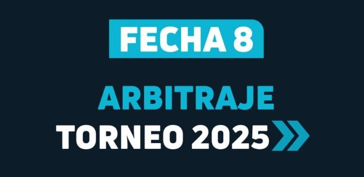Imagen de Árbitros confirmados para la fecha 8 del Torneo Clausura