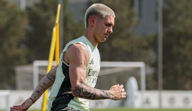 Imagen de Cómo fue el primer entrenamiento de Mastantuono con Real Madrid