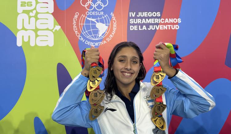 Imagen de Con una Agostina Hein superlativa, la natación argentina brilló en los Juegos Odesur de la Jiuventud