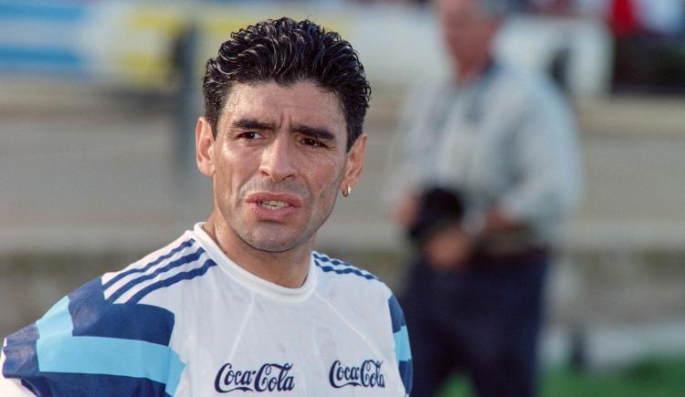 Imagen de Maradona a Birmingham, el pase que no fue