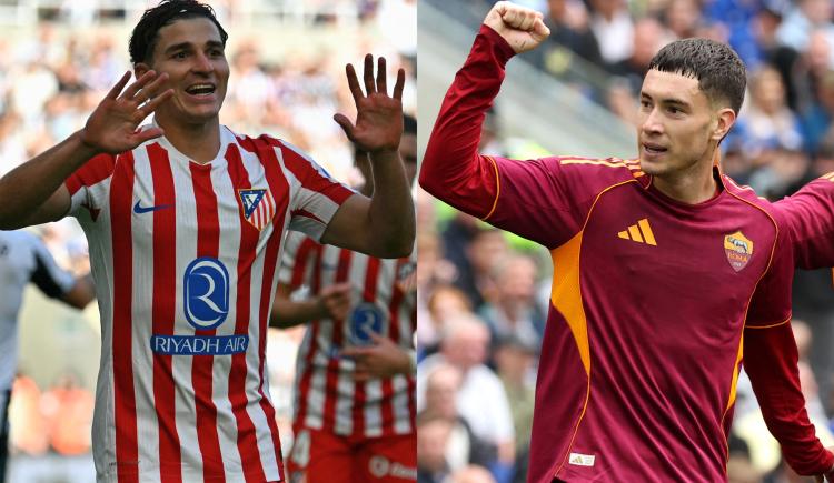 Imagen de Gritos argentinos en Europa: Julián Álvarez y Matías Soulé marcaron para Atlético de Madrid y Roma
