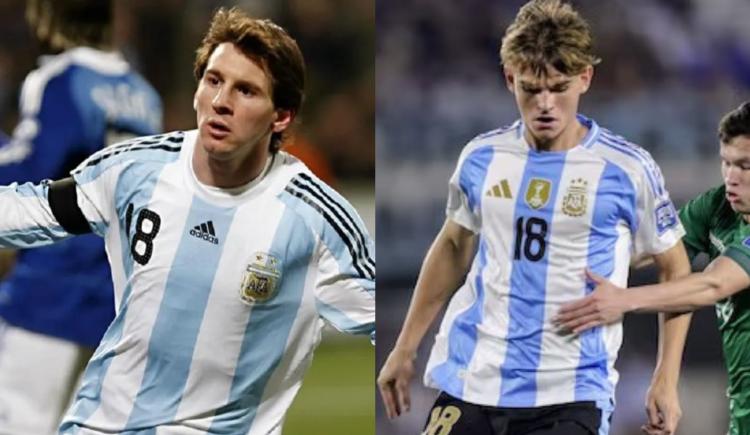 Imagen de A veces 10 más 10 da 18: el hilo conductor de Messi y Nico Paz