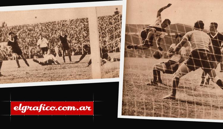 Imagen de 1939. Independiente y River lucharon de igual a igual