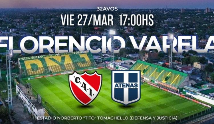 Imagen de 10 datos de la previa de Independiente Vs. Atenas de Río Cuarto