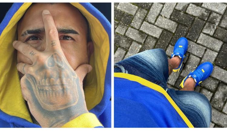 Imagen de Guiño a Boca: Arturo Vidal se vistió de azul y oro