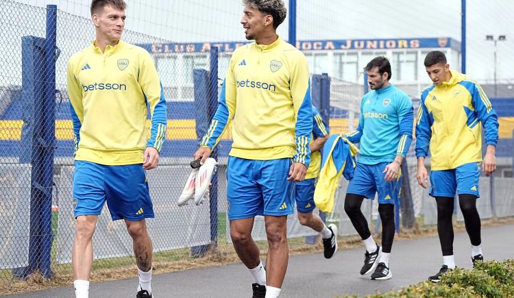 Imagen de Con tres regresos y un par de ausencias, Boca trabajó de cara a la seguidilla de partidos