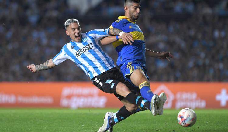 Imagen de Racing y Boca no se sacaron ventajas en un partido caliente y con final polémico