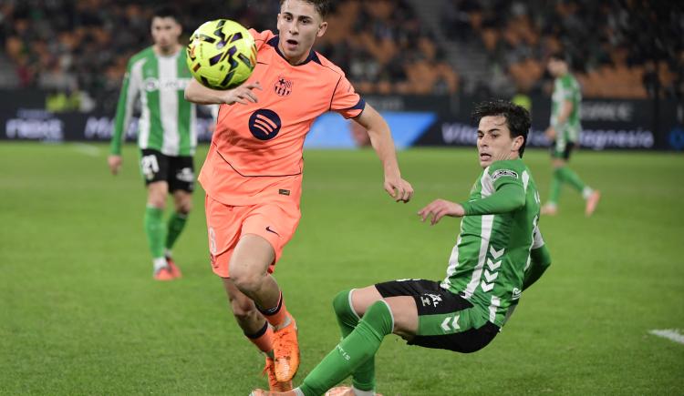 Imagen de Valentín Gómez y Betis no pudieron con el poderío de Barcelona